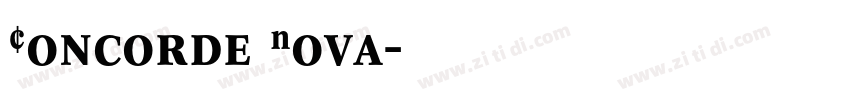 Concorde Nova字体转换